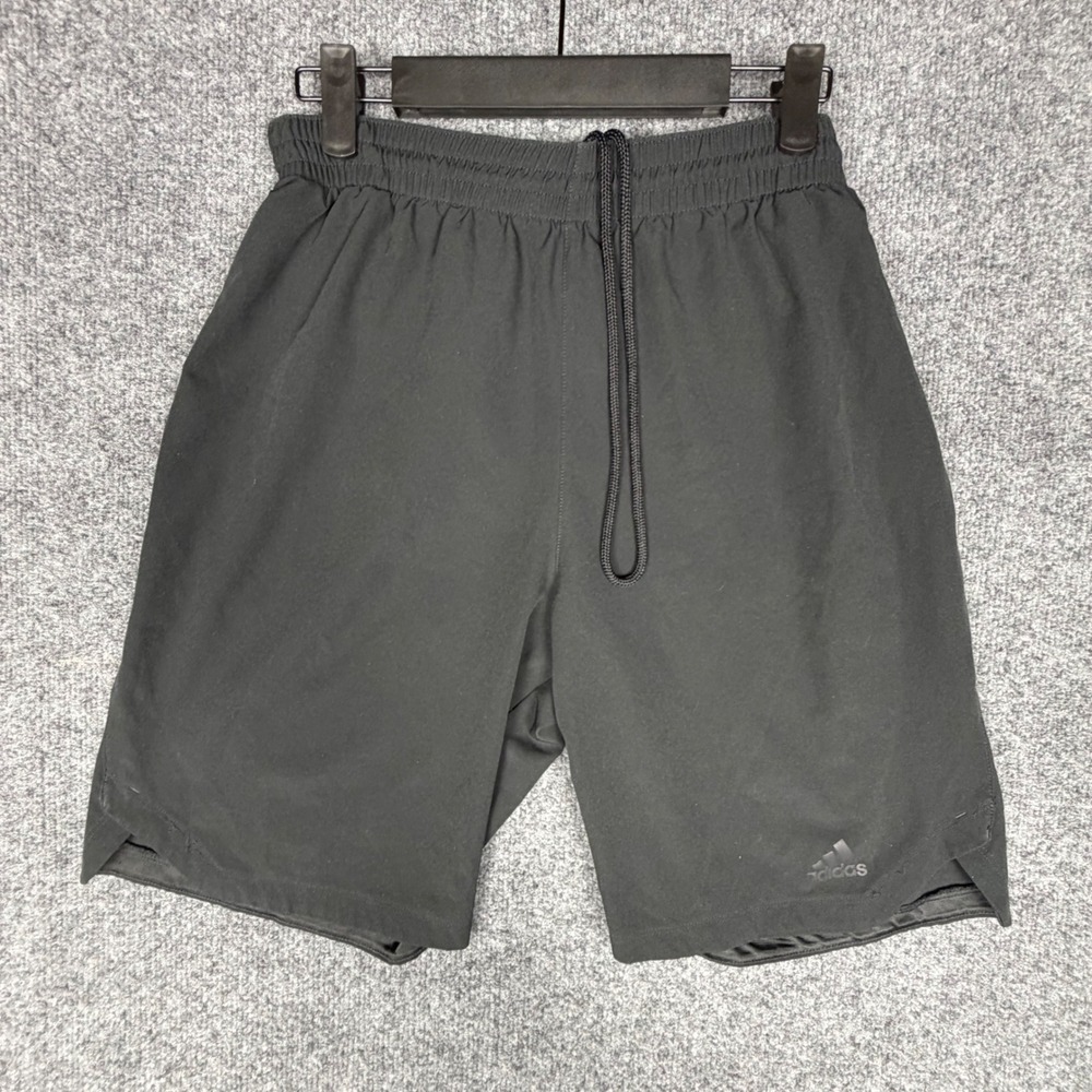 Adidas Mens Climalite Athletic Shorts Black Training Running Size Medium